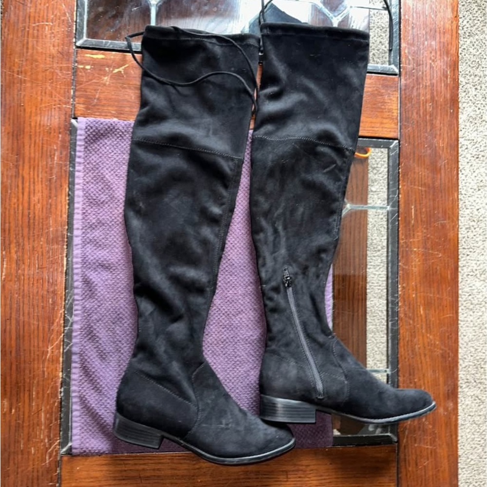 Black Over-the-Knee Women's Boots